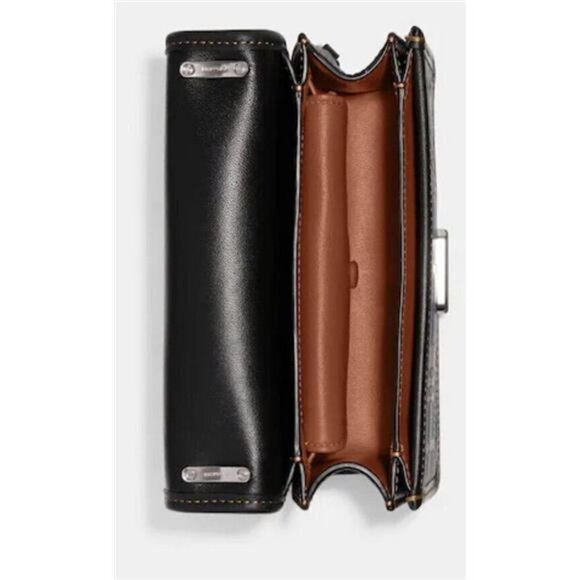 Coach Bandit Plaid-Print Leather Crossbody Bag - Picture 3 of 14